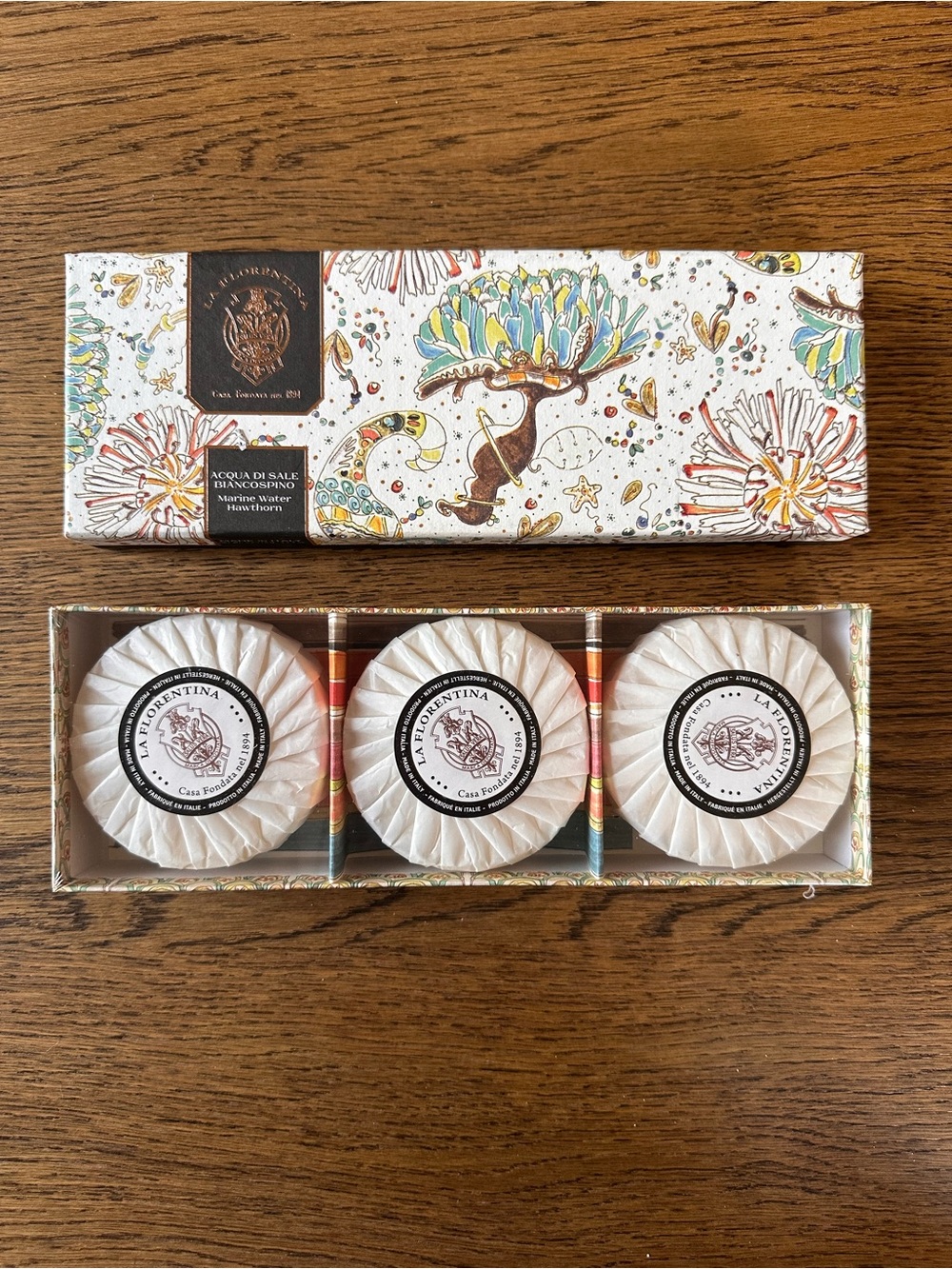 🇮🇹 La Florentina Marine Water Hawthorn Soap Set